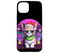 Christmas Synthwave Devon Rex Sunglasses Carcasa para iPhone 15 Plus