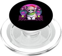 Christmas Synthwave Devon Rex Sunglasses PopSockets PopGrip para MagSafe