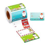 Christmas Tags Stickers, Self-Adhesive Paper Labels for Holiday Name Tags, Party, Stocking Stuffers, Classroom, Office, Home, Gift Wrapping