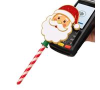 Christmas Tap Wand, Santa Claus Holiday Payment Wand Credit Card Holder | Christmas Payment Wand, Santa Claus Holiday Card Holder, Fun Contactless Tap Accessory, Keeps Payment Card Easy to Reach
