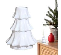 Christmas Taper Candle Holder - Vintage Glass Holiday Decor | Tapered Candlestick Holders For Weddings, Festivals, Gatherings, Mantel, Fireplace, Dining Room, Table Centerpieces