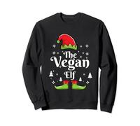 Christmas The Vegan Elf Family Matching Group Sudadera