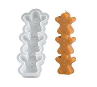 Christmas Themed Candle Making Mold Santa Angel Reindeer Gingerbreads Man Food Grade Silicone For Chocolate Crafts Santa Angel Gingerbreads Silicone Candle Mold