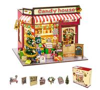 Christmas-Themed DIY Candy House Model Set, Handmade Model Toy, Creative Home Decor