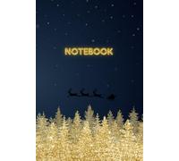 Christmas-themed notebook: Notebook with 100 lined pages is good for capturing holiday memories, making lists, or planning festive activities