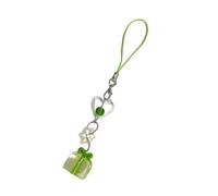 Christmas Themed Phone Ornament Unique Snowflake Crystal Mobile Charm Elegant Box Phone Layard Adornment, como se muestra