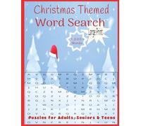 Christmas Themed Word Search: 114 Deluxe Christmas Word Searches • Large Print • 27 Words per Puzzle for Stress-Free Holiday Fun
