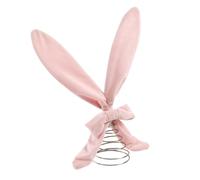 Christmas Topper - Bunny Ears Ornament | Festive Bunny Ears Holiday Topper For Christmas Tree, Ideal para Mantel, Fireplace, Living Room, Bedroom, Mesa, Desk, Shelf, Office, School And Party Decoratio