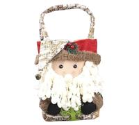 Christmas Tote Bags, Holiday Candy Bags, Christmas Goodie Bags, Cartoon Holiday Tote, Portable Tote Bag with Handle, Festival Treat Bags for Candies, Greeting Cards, Crafts