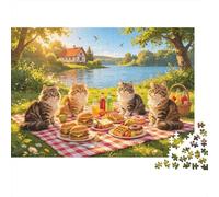 Christmas Town Jigsaw Puzzle 1000 Pieces Recycled Paper Winter Snow Puzzles para Ancianos Juego Educativo Descompresión Aliviar Demencia Senil Gift 52x38cm/1000pcs