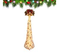 Christmas Trail Light for Wall Battery Powered Seasonal Cascading Ornament | Warm White Battery Operated Wall Mounted Fairy Lights For Indoor Christmas Wall Decor, Home Party Mantel Decoration