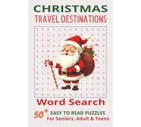 Christmas Travel Destinations Word Search: Word Searches with Easy to Read Print about Christmas Travel Destinations, Christmas, Christmas Holiday and ... …Gift for Vacations, Holidays and Free Times
