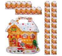 Christmas Treat Bags, Kids Xmas Sealable with Handle 10 Pcs, Leak-Proof & Sealable Zipper Design Mini Christmas Tree Treat Transparent Party Favor Goodie Bag Classroom Favors Travel Snacks(#D*30)