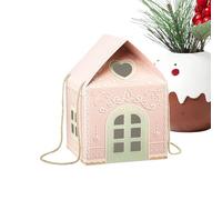 Christmas Treat Boxes, Holiday Party Favor Boxes, House Shape Paper Chocolate Container For Chocolate Seasonal Decorators Family Gatherings Office Teachers Students Event Planners Holiday Festival