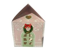 Christmas Treat Boxes - Paper, Christmas Favour Boxes, Great Material | decortaive, Candy Cane, Chocolate Cottage for Winter Holiday Party Chocolate Treats Snacks Packaging