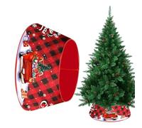 Christmas Tree Base Cover - Rustic Holiday Decor Cartoon Style Christmas Tree Skirt | Soft Fabric Easy Placement Protection for Home, Living Room or Winter Celebration, 40/15.7in