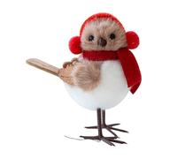 Christmas Tree Birds Decor, Lightweight Bird Pendants, Figurine Ornaments, Holiday Tree and Table Decorations for Living Room, Parties, Family Gatherings, Fireplaces, 3.94 Inches