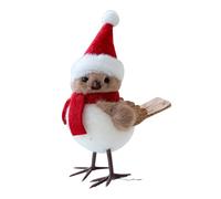 Christmas Tree Birds Decor, Lightweight Bird Pendants, Figurine Ornaments, Holiday Tree and Table Decorations for Living Room, Parties, Family Gatherings, Fireplaces, 3.94 Inches