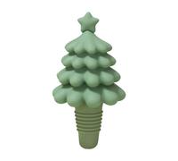 Christmas Tree Bottle Stopper - Silicone Wine Seal Designed For Seasonal Table | Silicone Festive Bottle Stopper In White Green Or Pink Fits Most Bottles Ideal Decorative Accessory For Parties