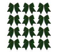 Christmas Tree Bows - 6-Inch Retro Pendants, 12 Pieces | Tree Reinforced Velvet Bow Ornaments for Wreaths, Packaging Boxes, Wedding Parties, Candy Bags, Home, Holiday Decorations