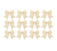 Christmas Tree Bows - 6-Inch Retro Pendants, 12 Pieces | Tree Reinforced Velvet Bow Ornaments for Wreaths, Packaging Boxes, Wedding Parties, Candy Bags, Home, Holiday Decorations