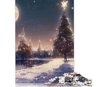 Christmas Tree by The Moon Puzzles Imposible,desafío para Adultos Juego Educativo 1000 Piezas Obra De Arte De Juego De para Adultos Y Niños A Partir De 12 Años 1000pcs (75x50cm)