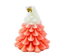 Christmas Tree Candle | Candlee Holders Gold Traditional Candlewickers with Clip | Long Burning Scented Candles for Winter Halloween Party Birthday Holiday Ambience
