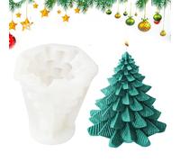 Christmas Tree Candle Mold - 3D Silicone Mold for Candle Making | Handcrafted Resin and Wax with Detailed Design for Holidays Crafts DIY Soap Home Decoration and Festive Projects