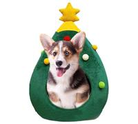 Christmas Tree Cat House, Christmes Pet Cave, Cats Tent Caves for Kittens | Pet Hous for Cats | Pt Christmas Tree Cate Bed Housee Indoor Doggy Huse Portable Pat Tent Cat Cav Nest Kitten Small Animals