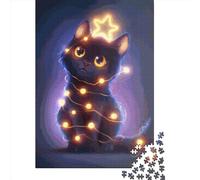 Christmas Tree Cat Puzzles Imposible,desafío for Adults Juego Educativo 1000 Piezas Obra De Arte De Juego De para Adultos, Regalos A Partir De 14 Años 1000pcs (38x26cm)