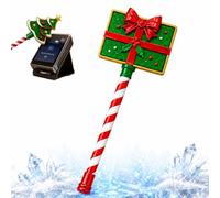 Christmas Tree Credit Card Wand - 3D Printed Tap To Pay Wand For Contactless Payments, Magic Festive Debit Card Holder with Candy Cane Handle, Fun Holiday Checkout Prop (Style-A)