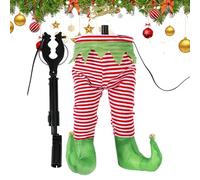 Christmas Tree Decor Shaking Feet, Christmas Fake Leg DecorativeBoot Tree Decor Shaking Feet | Animated Rocking Ornament for Indoor Front Door Home Holiday Season