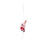 Christmas Tree Decorations - Climbing Santa | Holiday Ornament Santa Claus Pendant on Rope - Perfect for Christmas Tree, Bedroom, Balcony, Doorway, Wall, Garden, Yard, Path, Porch Decor