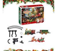 Christmas Tree Electric Train Track Set Hanging Light And Music Toy | ABS Electric Christmas Train With Light, Music And DIY Track; Hanging Rail Set For Festive Play Under The Tree