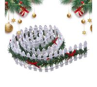 Christmas Tree Fence - 90cm Wooden Border, LED Lighted Decorative Guard For Holiday Displays, Protective Barrier For Pets And Trees, Seasonal Ornament For Living Room, Apartment And Festive Home Setup