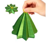 Christmas Tree Fidget Toys - 3D Printed Expanded Spiral Octagonal Calming Sensory Toys for Kids Adults, Perfect for Classroom School Desk Home Travel Focus and Relaxation