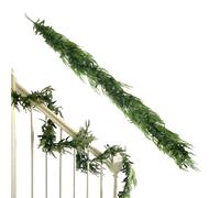 Christmas Tree Garland - Artificial Olive Vine Green Pine Decoration, Realistic Holiday Decor Garland for Indoor Outdoor Use, Lightweight Festive Ornament for Mantle Shelf Porch Patio Garden
