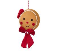 Christmas Tree Gingerbread Man Ornament - Christmas Tree Ornaments | Christmâs Plush Gingerbread Man Ornaments | Winter Holiday Decor with Lanyard for Farmhouse Cafe Balcony Door Winter Holiday