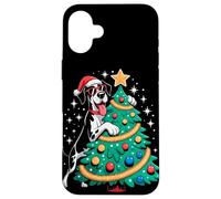 Christmas Tree Great Dane Sunglasses Carcasa para iPhone 16 Plus