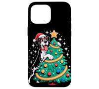 Christmas Tree Great Dane Sunglasses Carcasa para iPhone 16 Pro MAX