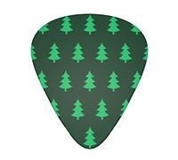 Christmas Tree Green Guitar Picks Incluye un regalo de guitarra único de calibre medio y pesado delgado para guitarras eléctricas acústicas bajas Ukulele (12 unidades)