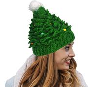 Christmas Tree Hat | Green Christmas Beanies | Winter Hats Santa Hat Christmaas Haat | Knit Hats Chriistmas Beanie | Chriistmas cap Knitted Beanie | Christmaas Tree Warm cap , Stocking Stuffers