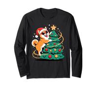 Christmas Tree Japanese Shiba Inu Sunglasses Manga Larga
