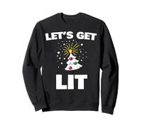 Christmas Tree Let's Get Lit Sudadera