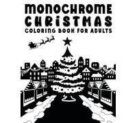 Christmas Tree: Monochrome Coloring Book