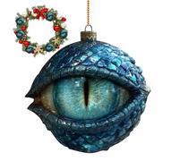 Christmas Tree Ornament | Acrylic 2D Flat Christmass Dragon Book Pendant | Realistic Hangable Ornaments for Bedroom Balconies Doorways Wall Garden Yard Path Porch