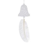 Christmas Tree Ornament - Christmas Ornament for Tree | Cartoon Elk Pendant | Christmas Snowflake Pendant | 10-16cm Indoor Feather Ornaments for Winter Holiday New Year & Home Decor (White)