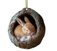 Christmas Tree Ornaments, 2D Acrylic Decor, 3.15x1.97in Cute Animal Keepsakes, Lightweight Flat Design, Attached Hanging Lanyard for Door, Cafe, Living Room, Restaurant, Window Sill, Balcony