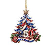 Christmas Tree Ornaments - 2D Acrylic Holiday Décor for Home & Offices