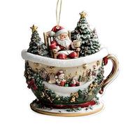 Christmas Tree Ornaments - 2D Hanging Decorations Set, Festive Holiday Accessories, Cute Flat Ornament Collection, Decorative Mini Trees for Indoor Display, Seasonal Home Decor Piece, Creative Craft G